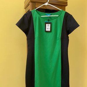Office Ready Green/Black stylish dress!